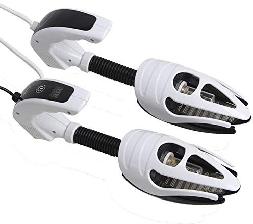 Tbslee Luz UV Maquina De Zapatos Caliente, Eléctrico Portátil 6W Silencioso 3-Gear Secador De Zapatos para Zapato Guantes Calcetines Botas Eliminar Olor Bacterias Y Moho, Blanco