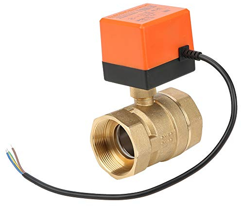 Motorisierter Kugelhahn AC 220V G2 DN50 2 Wege 3-Draht 2-Punkt Steuerung Messing elektrisch motorisierte Kugelhahn für Klimaanlage