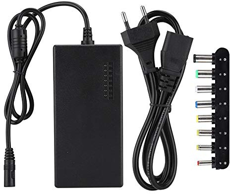 Diyeeni Universal-Netzadapter, 96 W, 12 V/15 V/16 V/18 V/19 V/20 V/24 V + 8 Steckdosen, Universal-Ladegerät für Laptop