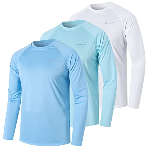 ZENGVEE 3er Pack UV Shirt Herren Rashguard UPF 50+ UV Schutz Schwimmshirt