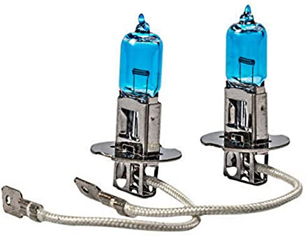 2x Jurmann H3 55W 12V Super Weiß White Halogen Birne für Scheinwerfer, Fernlicht, Abblendlicht, Nebelscheinwerfer - E-geprüft