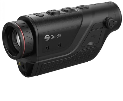 GuideTD210 Handhållen termisk bildmonokulär, 256 × 192 IR-upplösning 1280 x 960 HD-skärm, IP66 USB Type-C-gränssnitt WiFi för mörkerseende