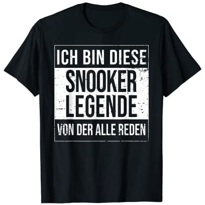 Snooker-Spieler Billard-Spiel geboren Legende Snooker T-Shirt