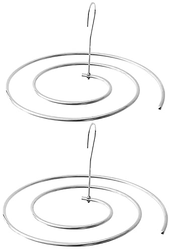 WAIKAS Paquete de 2 Perchas en Espiral, Acero Inoxidable 304, para Ahorrar Espacio para sábanas, colchas, colchas, manteles, Fundas de sofá, Mantas, chales, Bufandas, Capas (2-Pack)…