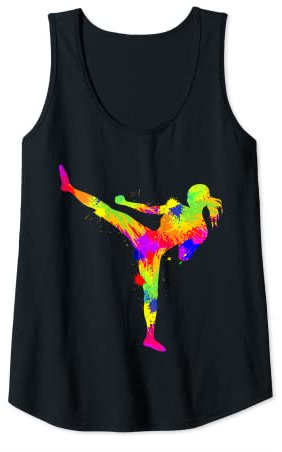 Damen Kickboxen Kickboxer Taekwondo Karate Frauen Mädchen Kinder Tank Top