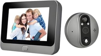 Nuovo Tuya Smart Home WIFI Spioncini for porte digitali Visualizzatore HD 1080P da 4,3 pollici Campanello senza fili for esterni Telecamera WIFI Occhio magico digitale ( Color : Doorbell with Alexa )