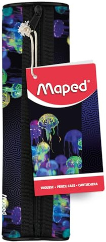 Maped - Trousse Deepsea Paradise en Polyester - Grande Résistance - Fermeture Éclair - 21 cm