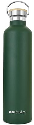 Stori Studios Vacuum Insulated Metal Water Bottle Stainless Steel Water Bottle, BPA Free (Green, 750, Millilitres)