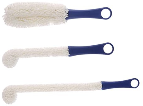 Eladcncmc Lot de 3 brosses de nettoyage en mousse souple pour verre à vin - Pour nettoyer les carafes, les verres et les gobelets