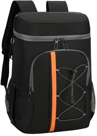 Sac à dos réfrigérant, sac isotherme et isotherme : sac à dos isotherme ultra léger, sac à dos glacier, réfrigérateur de camping pour le travail, les voyages, Noir , Consulte la descripción
