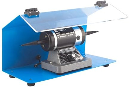 YXZKJZJ Lucidatrice da banco for Gioielli, lucidatrice a velocità Regolabile, 8000 Giri/min, smerigliatrice, Raccoglitore di Polvere per la Fusione di Metalli per Gioielli
