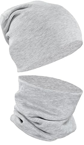 Alkato Unisex Beanie Mütze und Schal Set Uni