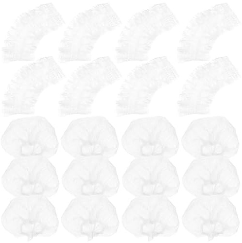 VICASKY Disposable Ear Covers Shower Ear Protectors 200pcs for Hair Dye and Shower Pe Plastic Thick and Elastic Easy to Use Caps Suitable for Bathing and Dormitory Use