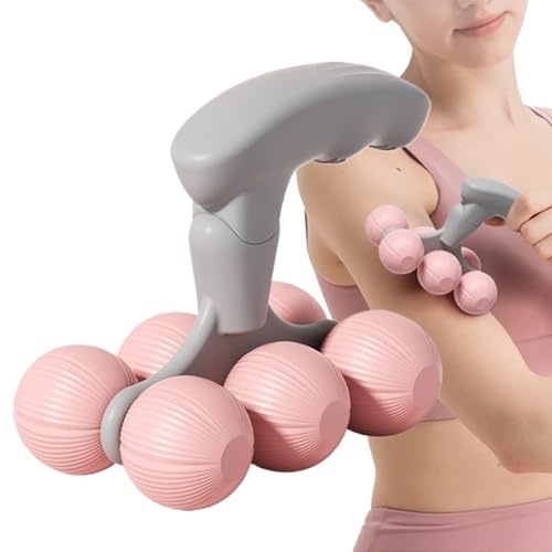 Massaggiatore Portatile Rotante, Spalle, Schiena, Corpo, Piedi, Gambe | Tensione Collo Per Allenamento Palla Rotante Attrezzo Donne Uomini Adulti Papà Mamma