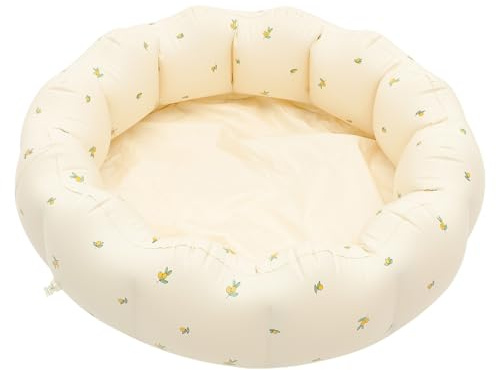 Uonlytech Piscine Gonflable pour Bébé 90X25 CM en PVC Sûr Petite Piscine Fleur pour Tout-Petits Amusant et Accessoire d'Été pour Jardin et Terrasse
