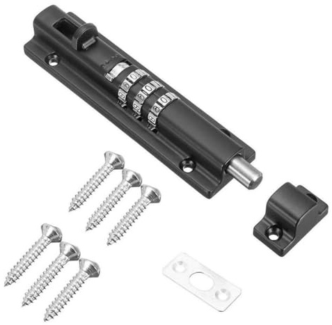 NEIQIUWING Serrure de porte coulissante avec code numérique pour portails, garages et plus encore