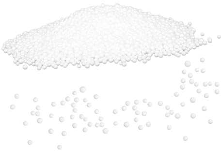 Toyvian Bean Bag Chair Stuffing Foam Refill for Sofa Bed Lounging | White Foam Beads, Odorless Fill for Sitting Support, Soft Comfort for Cushions and Bean Bag Refills