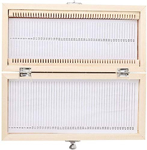 50 STÜCKE Biologie Glas Vorbereitet Objektträger Proben Holz Objektträger Aufbewahrungsbox Fall Biologie Objektträger Halter Wissenschaftlichen Objektträger Box