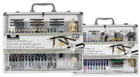 Royal & Langnickel Aluminiumbox zum Skizzieren und Zeichnen mit