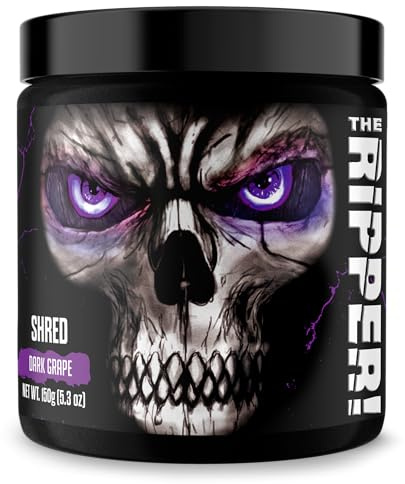 JNX SPORTS The Ripper! Fat Burner Pre Workout for Men & Women – Thermogenic Fat Burning Powder & Appetite Suppressant, Boost Energy & Endurance – Dark Grape, 30 Servings