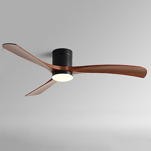 Moddeny 38-Zoll-Fernbedienungs-Deckenventilator mit Lichtern, flacher Schlafzimmer-Deckenventilator, Außen-Deckenventilatoren für Terrassen, stummgeschalteter 3-Blatt-Deckenventilator für Bauernhäuser