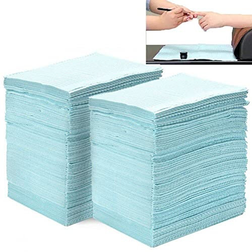 Sanfly Baberos dentales 125 unids/Set Baberos dentales Desechables Cubiertas de Mesa Almohadilla de Limpieza Impermeable Limpieza de Pacientes Suministros de servilletas dentales
