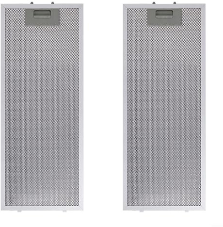 URPIZY Filtro de malla de metal para campana extractora de tamaño universal para la mayoría de las marcas líderes de ventilación de campana extractora 192 x 471 x 9 mm (2 unidades)