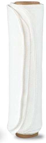 Vi-tal Health & Wellness Paperless Towels Roll Washable Cotton Cloth, Reusable Paper Towels - 10 Pack with Durable Cardboard Roll - 10 X 10 Zero Waste Reusable Napkins Eco Friendly (White)