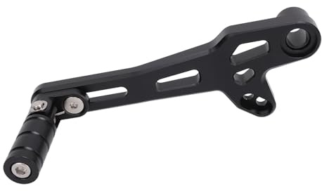 Tbest Palanca de de Marchas de Aluminio CNC Ajustable para Motocicleta, Palanca de Cambios Plegable para Ducati DesertX 2022-2024 (BLACK)