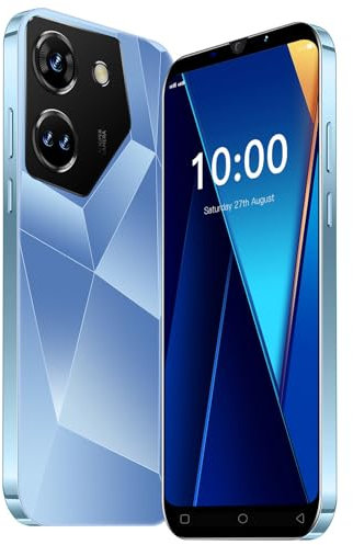 JtQtJ Teléfonos Baratos, 5.0 Pantalla IPS, 16GB ROM 128GB Ampliable, Android 9.0, Dual SIM Dual Camera 3G/2G Móviles y Smartphones Libres (HS-C20Pro-Navy Blue)