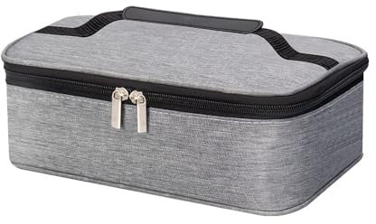 QKEPCY Bolsa Térmica Rectangular Portátil Almuerzo Fiambrera Aislante Transporte Comida Picnic Oficina Trabajo Escuela Viaje