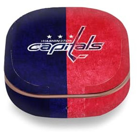 Head Case Designs Offizielle NHL Halb beunruhigt Washington Capitals Vinyl Haut Aufkleber Abziehbild Abdeckung kompatibel mit Buds Live/Buds Pro / Buds2