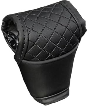 Copricambio Copertura Cambio Della Copertura Cambio Della Copertura Della Maniglia Cambio Per La Decorazione Interna Della Leva Cambio Dell'auto Universale Coprileva del cambio(Black)