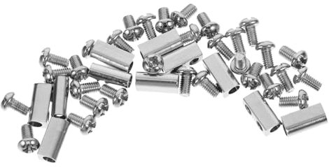 NUOBESTY Morsetto per Fune 10 Pezzi Ferro Doppio Foro