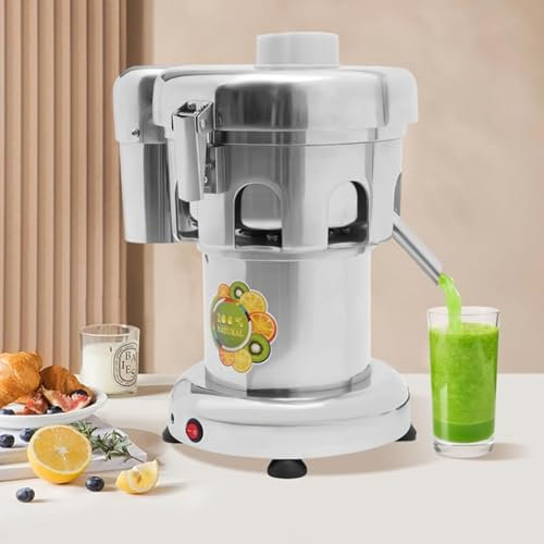 Extracteur de jus lent, presse-agrumes pour légumes et fruits, presse-agrumes électrique 370 W avec filtre, presse-agrumes centrifuge en acier inoxydable 2800 tr/min, presse-agrumes électrique