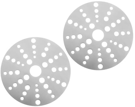 PRETYZOOM 2pcs Stainless Steel Heat Diffuser Plate Induction Converter Disk for Electric Gas Cooktop Cooking Essential with Excellent Heat Conduction and Stability