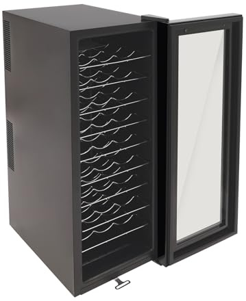 YyanLAK Frigorifero per vino, 140 W, con porta in vetro, frigorifero indipendente, per la conservazione del vino in soggiorno, uffici, cucine