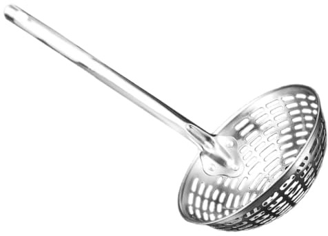 IMIKEYA Colador de Cocina Inoxidable con Mango Espumadera Multiusos Resistente al Calor para Pasta Verduras y Frituras Utensilio Duradero para Hogar