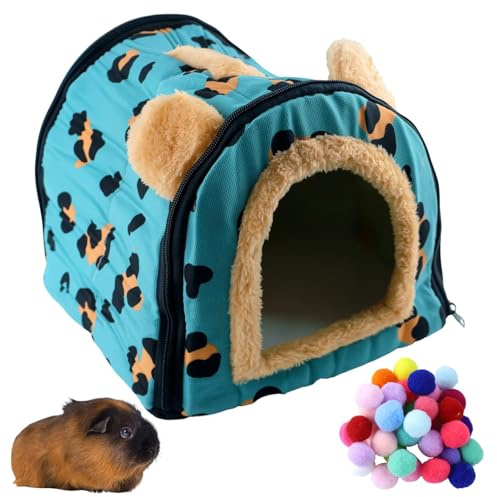 Casa Per Porcellini D'India E Piccoli Animali,Cuccia Calda E Accogliente,Lavabile Per Conigli Nani,Cincillà,Draghi Barbuti