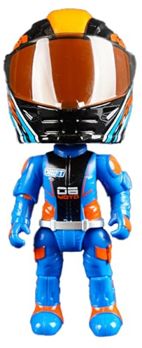 Figura De Motociclista - Juguete Coleccionable Transformable, Personaje De Robot Articulado, Modelo Estilo Anime, Pose Dinámica Y Detalles Realistas | Motocicleta Transformable para Adolescentes,