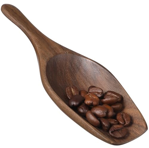 DOITOOL Cuchara de Madera Práctica para Café y Té Cucharilla Medidora Segura y Duradera para Granos y Polvos Utensilio de Cocina Compacto y Suave al Tacto
