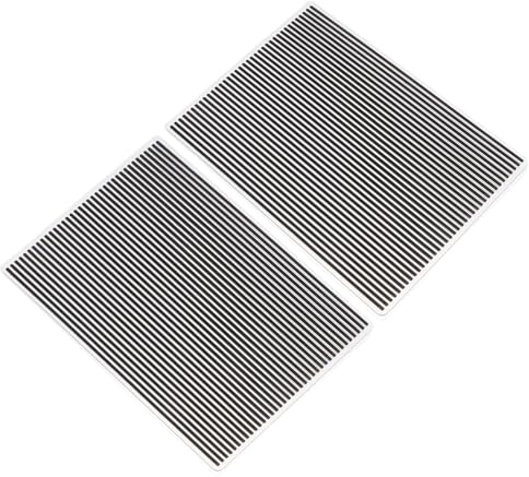 ifundom Lot de 2 Dossiers de Gaufrage en Plastique 15 X 10 CM Gabarits à Rayures Verticales pour Scrapbooking et Cartes Faites Main Outils de Gaufrage DIY pour Papier et Loisirs