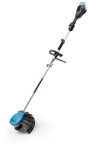 HÖGERT TECHNIK Desbrozadora a Batería 18V OneAccuSystem, Motor sin escobillas, Recortadora de césped con Cabezal de Hilo y Cuchilla, motoguadaña inalámbrica para Hierba, sin batería