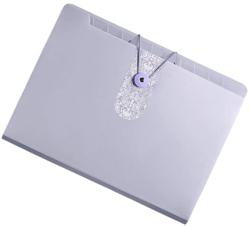 Carpeta expandible con 12 compartimentos, organizador de documentos expandible, clasificación de tamaño carta, para escuela, oficina, oficina, organizador con fundas de acceso rápido