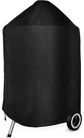 Onlyfire Copertura Barbecue per Weber 57cm Grill a Carbonella, Tessuto Oxford 600D Coperchio per Griglia Impermeabile, Resistente Ai Raggi UV e Traspirante