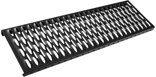 Laufrost 40-150cm Dachtritt Steigtritt Kaminpodest Laufrost verschieden Größe verfügbar Farbe Schwarz (1,2M)