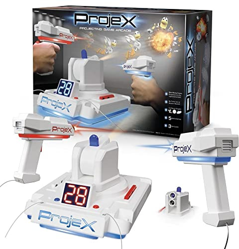 Giochi Preziosi Laser X - Projex Double Blaster, a portable console with 3 game modes, 3 targets, precision lasers, for children from 4 years old, Precious Games, LAP00001