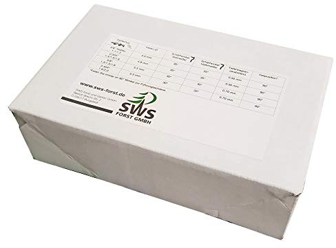 3 Stück SWS Forst GmbH Sägekette 3/8 1,5mm HM 68TG kompatibel mit DOLMAR und andere Hersteller, inclusive Aufbewahrungsbox
