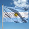 Bandera ARGENTINA 90X150cm en poliéster, con dobladillo perimetral y ojal