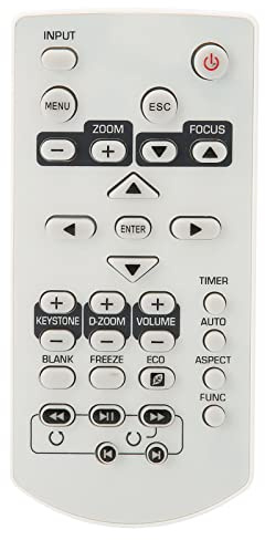 ciciglow Projector Remote Control, YT‑130 Projector Remote Controller Replacement for XJ‑A142 XJ‑A147 XJ‑A242 XJ‑A247 Projectors